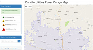 Photo of utilities portal landing page